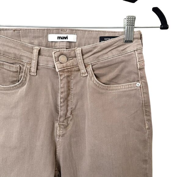 MAVI Kathleen High Rise‎ Slim Boyfriend Jean Beige Sz 24 - Picture 6 of 7